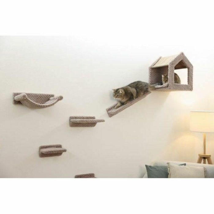 Kerbl Rascador para Gatos Monte Baldo KER4018653390238 6 Piezas Gris Caseta Grande 1