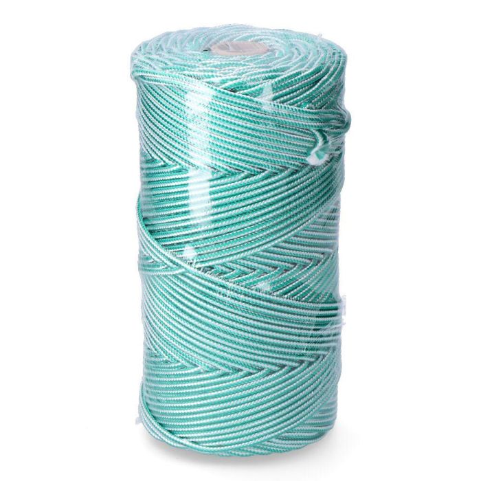 Edm Cordón Trenzado Polipropileno Verde / Blanco, Calibre 5 mm x 200 m 2