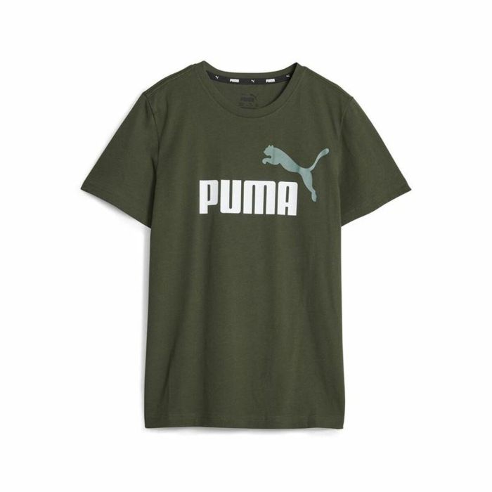 Camiseta de Manga Corta Infantil Puma Ess+ 2 Col Logo Verde oscuro 11-12 Años 0 Camiseta de Manga Corta Infantil Puma Ess+ 2 Col Logo Verde oscuro 11-12 Años 0