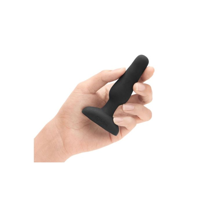 Plug anal con control remoto B-Vibe NOVICE Negro 5