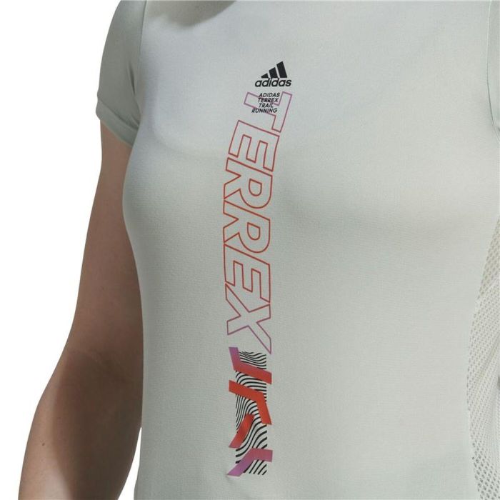 Camiseta de Manga Corta Mujer Adidas HF9288 Beige (XS)