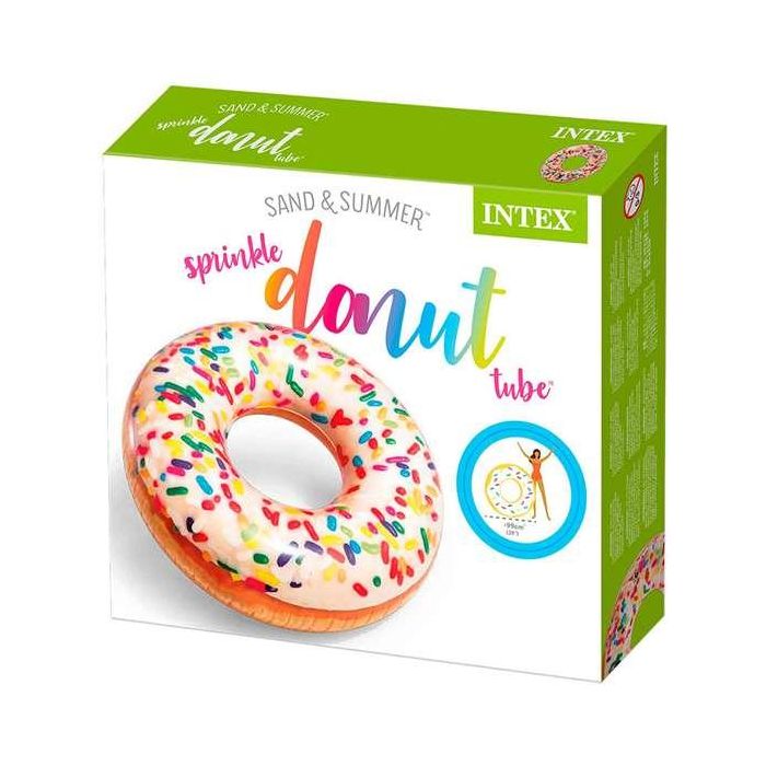 Flotador rueda donut blanco caramelos 99x25 cm (+ 9 años) - modelos surtidos 1 Flotador rueda donut blanco caramelos 99x25 cm (+ 9 años) - modelos surtidos 1