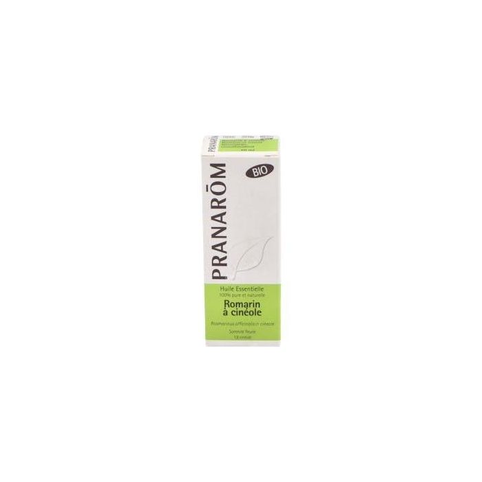 PRANAROM ACEITES Romero QT Cineol Aceite Esencial Bio 10ml Puro de Rosmarinus officinalis (QT2) para Aromaterapia