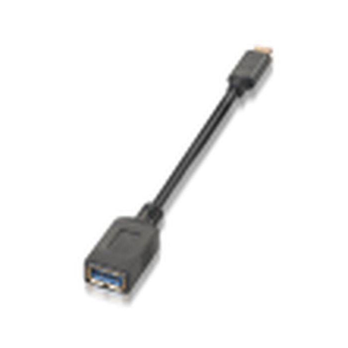 Aisens Cable Usb 3.1 gren1 5 grbps 3A, Tipo Usb-C-M-A-H, 15 cm 1