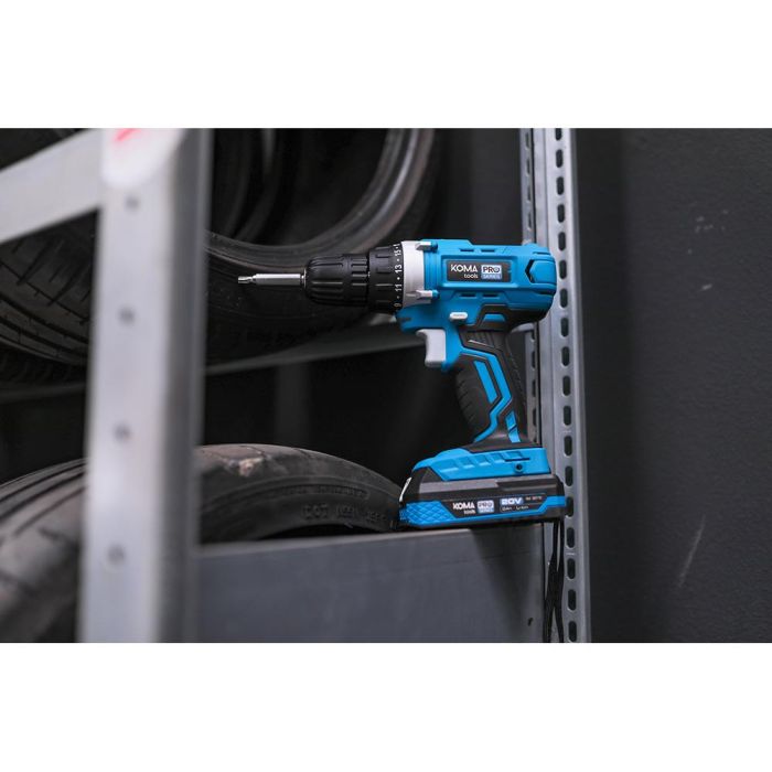 Kit maletin taladro atornillador 20 v con 70 accesorios con batería y cargador koma tools 6 Kit maletin taladro atornillador 20 v con 70 accesorios con batería y cargador koma tools 6