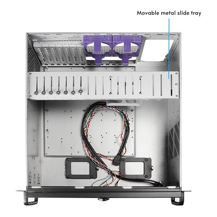 Mini Chieftec Rack-Servergehäuse UNC-409S-AIO-OP Black 22