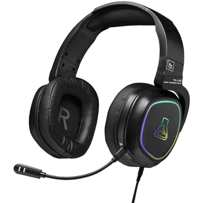 The G-Lab Auriculares Gaming KORP-PROMETHIUM Inalámbricos + Bluetooth Compatible PC PS4 XboxOne Negro