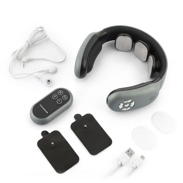 Masajeador Cervical Recargable con Mando Nekival InnovaGoods 3 Masajeador Cervical Recargable con Mando Nekival InnovaGoods 3