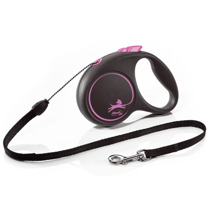 Correa Flexi Black Design S Cordón 5M Rosa 2 Correa Flexi Black Design S Cordón 5M Rosa 2