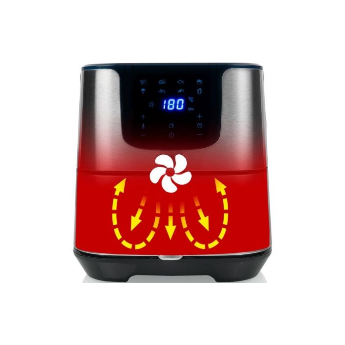 Freidora por Aire Airfryer / Sin Aceite Princess Deluxe Digital XXL 183312/ 1700W/ Capacidad 5,5L 4 Freidora por Aire Airfryer / Sin Aceite Princess Deluxe Digital XXL 183312/ 1700W/ Capacidad 5,5L 4