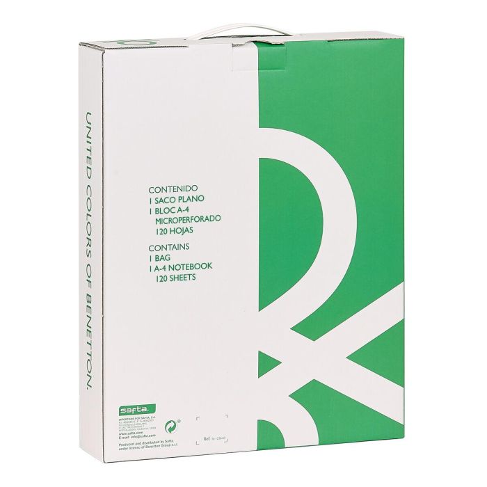 Set de Papelería Benetton Varsity Gris Azul marino 2 Piezas 1