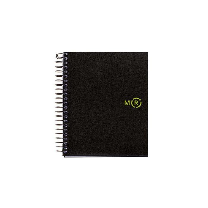 Bloc Miquelrius Eco Pp Notebook 4 Micro.Tapa Pp A6 100H 80G Cuadric.5X5 Negro (Set de 5)