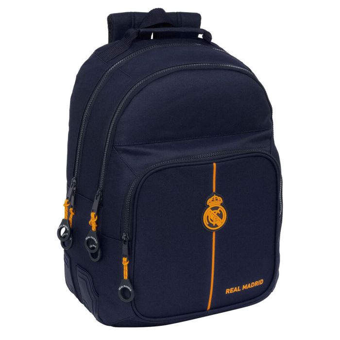 Mochila Doble Adapt.Carro Real Madrid 2ª Equipacion 24/25 32X42X15 Cm