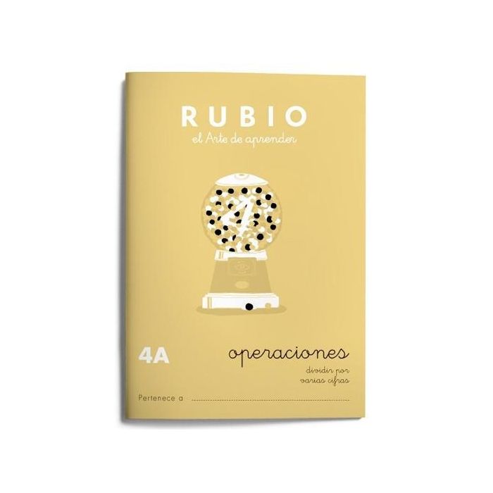 Rubio Cuaderno de Problemas Nº 4A - Divisiones por Varias Cifras (10 Unidades) - Razonamiento Matemático (10 Unidades)