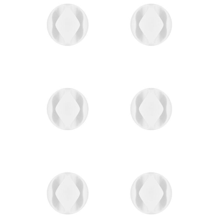 MicroConnect Cable holders 2 slot, White, 6 pcs, Adhesive MicroConnect Cable holders 2 slot, White, 6 pcs, Adhesive
