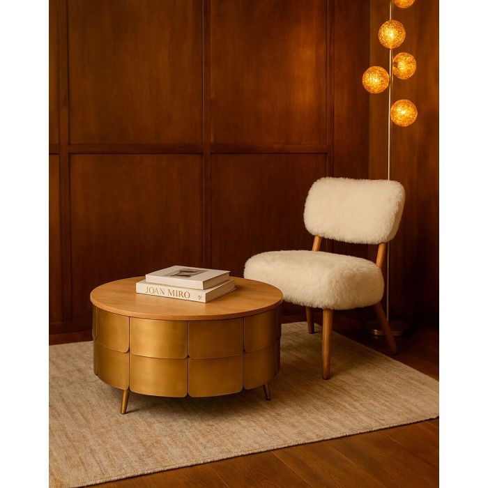 Mesa Centro Glam DKD Home Decor Dorado 90 x 45 x 90 cm 1 Mesa Centro Glam DKD Home Decor Dorado 90 x 45 x 90 cm 1