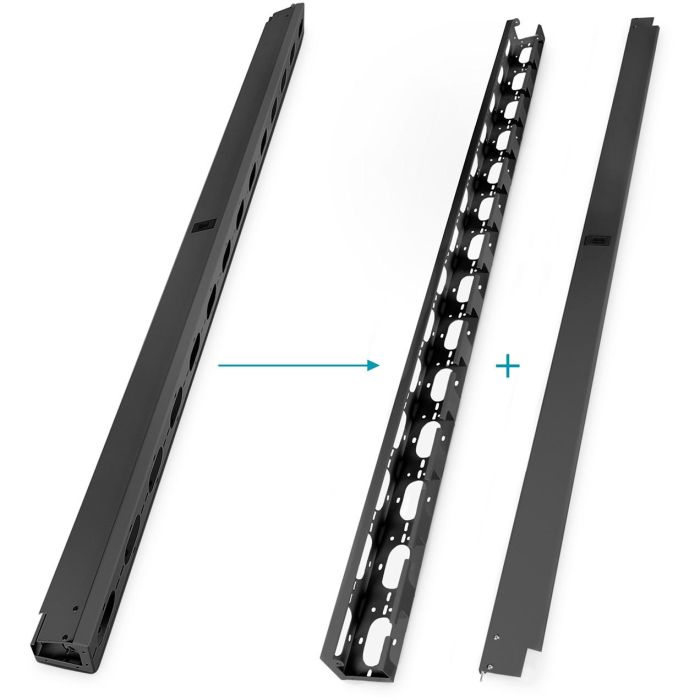 Digitus Canaleta de Gestión de Cables para Armarios Rack de Red y Servidor de 42HE 1