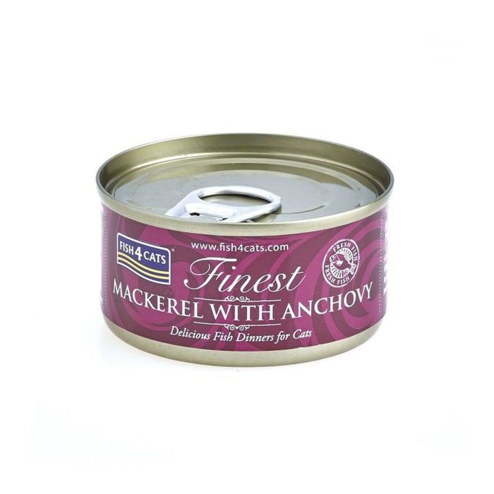 Comida para gato FISH4DOGS Mackerel with anchovy Pescado 70 g Comida para gato FISH4DOGS Mackerel with anchovy Pescado 70 g
