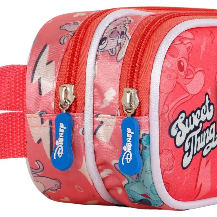 Estuche Portatodo 3D Doble Thing Disney Lilo y Stitch Rosa 2