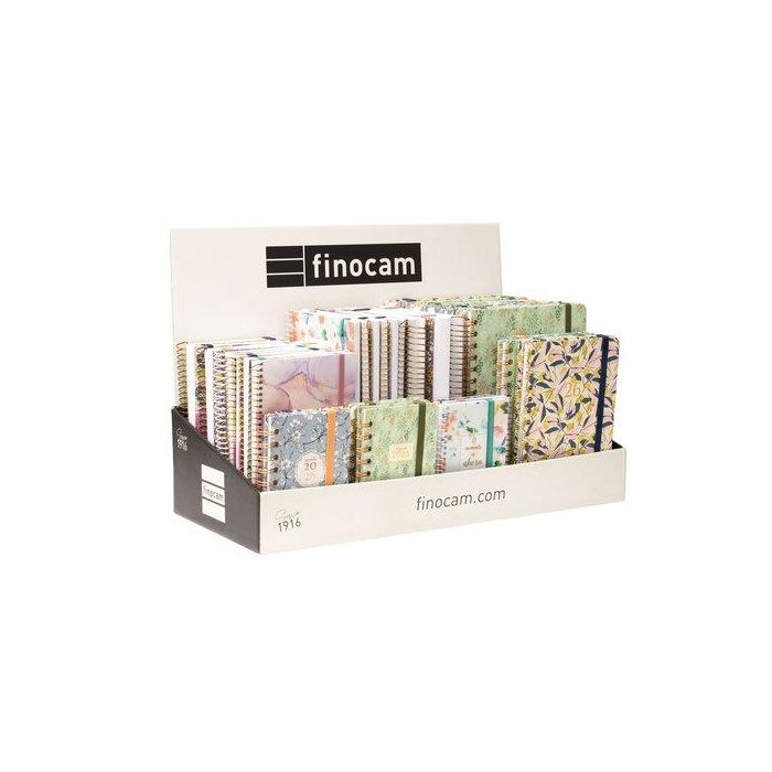 Agenda Anual (2026) Finocam Espiral Diseño Surtido Expositor De 45