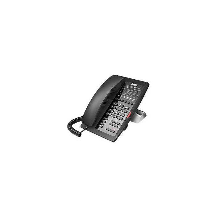 Fanvil H3 Teléfono IP de Hotel Negro con Cable, PoE, Contestador Automático y Marcación Rápida