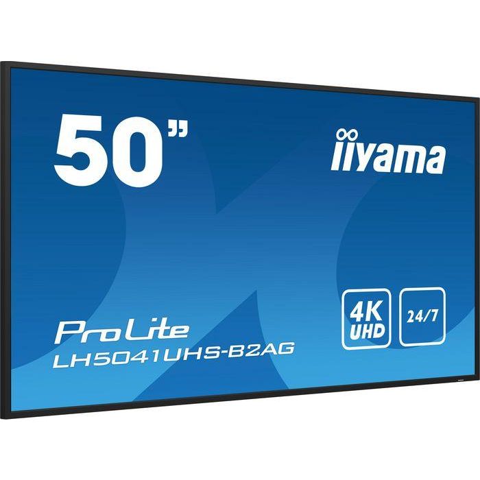 iiyama LH5041UHS-B2AG pantalla de señalización Pantalla plana para señalización digital 127 cm (50") LCD 500 cd / m² 4K Ultra HD Negro 24/7 2 iiyama LH5041UHS-B2AG pantalla de señalización Pantalla plana para señalización digital 127 cm (50") LCD 500 cd / m² 4K Ultra HD Negro 24/7 2