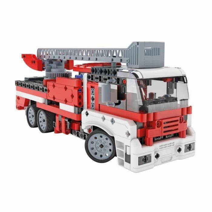 Clementoni 52663 - Camión de bomberos motorizado para construir - 4 modelos de mecánica e ingeniería 2