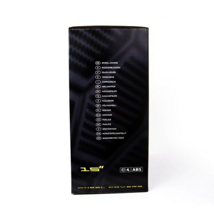 Tapacubos OMP Stinger Speed Negro Plateado 15" (4 uds) 2 Tapacubos OMP Stinger Speed Negro Plateado 15" (4 uds) 2