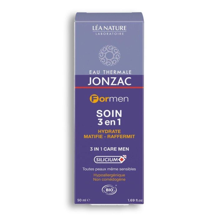 Jonzac Homme Soin 3 en 1, Cuidado Facial Hombre 50 mL