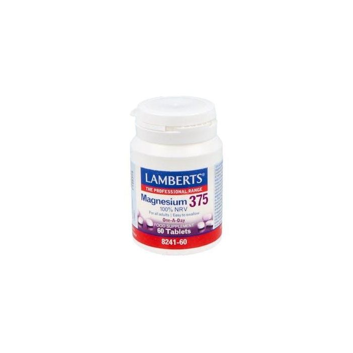 LAMBERTS Magnesio 375 mg. 60 Comprimidos. Mezcla de 4 compuestos para el sistema nervioso.