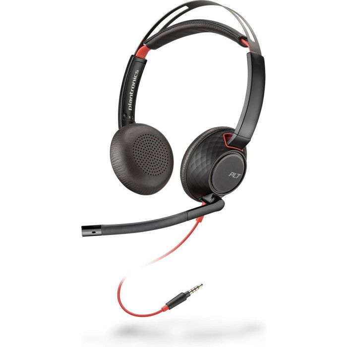 Poly Blackwire 5220 Auriculares Diadema con Conexión 3.5mm, Diseño Ergonómico y Multi-Dispositivo Poly Blackwire 5220 Auriculares Diadema con Conexión 3.5mm, Diseño Ergonómico y Multi-Dispositivo