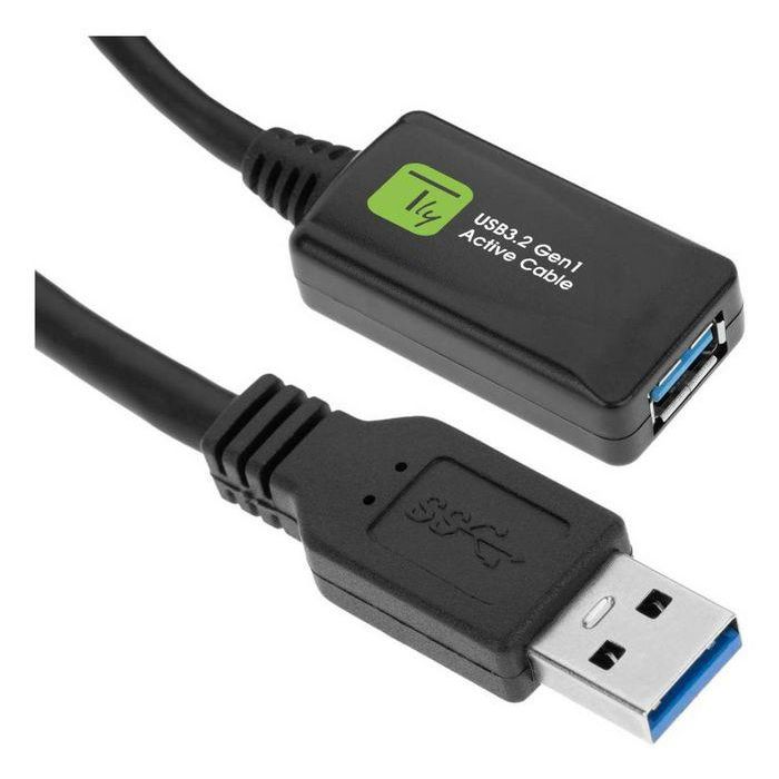 Techly Cable Extensor Activo USB 3.2 SuperSpeed+ con Repetidor de Señal 5m hasta 5 Gbps Negro Plug & Play para PC/Mac, encadenable hasta 15m 2 Techly Cable Extensor Activo USB 3.2 SuperSpeed+ con Repetidor de Señal 5m hasta 5 Gbps Negro Plug & Play para PC/Mac, encadenable hasta 15m 2