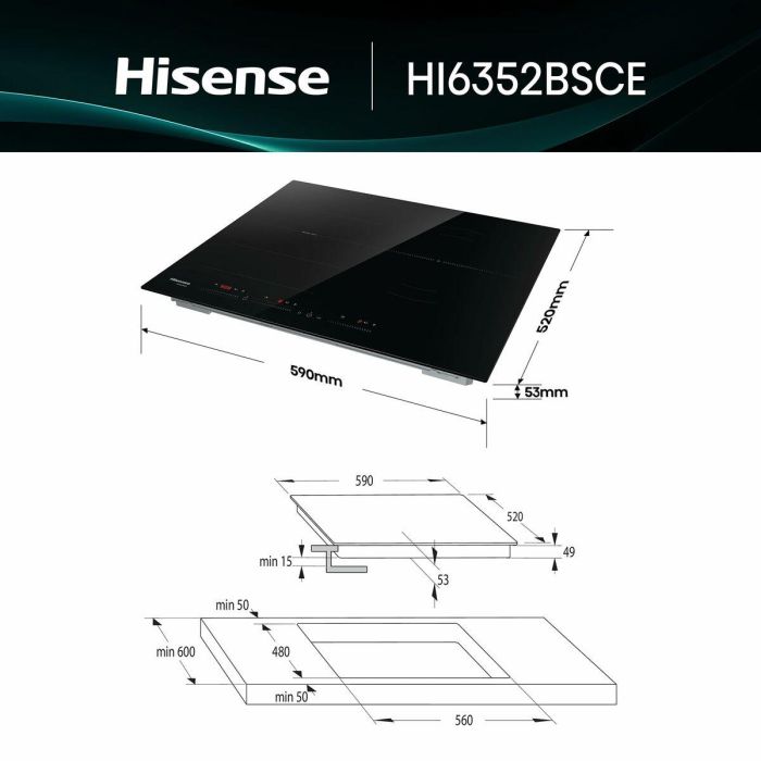 Placa de Inducción Hisense 2 Placa de Inducción Hisense 2