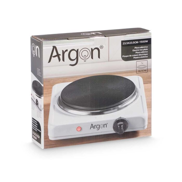 Hornillo Electrico Blanco 1500W Argon 23X7CM (6 Unidades) 1