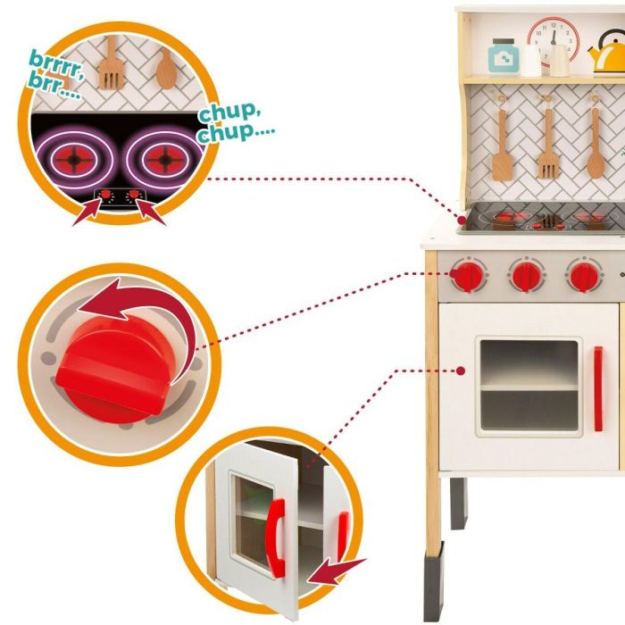 Cocina de Juguete Woomax 59,5 x 94,5 x 30 cm 3 Cocina de Juguete Woomax 59,5 x 94,5 x 30 cm 3