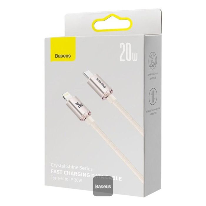 Cable USB a Lightning Baseus CAJY001304 Rosa 1,2 m 1 Cable USB a Lightning Baseus CAJY001304 Rosa 1,2 m 1