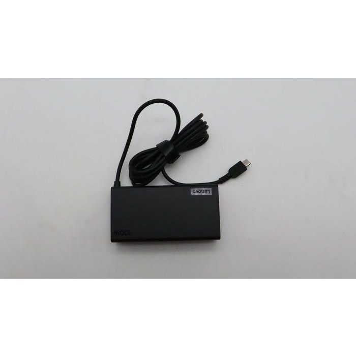 Lenovo 100W USB-C AC adapter for Lenovo laptops, supports 20V, 15V, 9V, 5V output, includes 0.5m power cord. 1 Lenovo 100W USB-C AC adapter for Lenovo laptops, supports 20V, 15V, 9V, 5V output, includes 0.5m power cord. 1