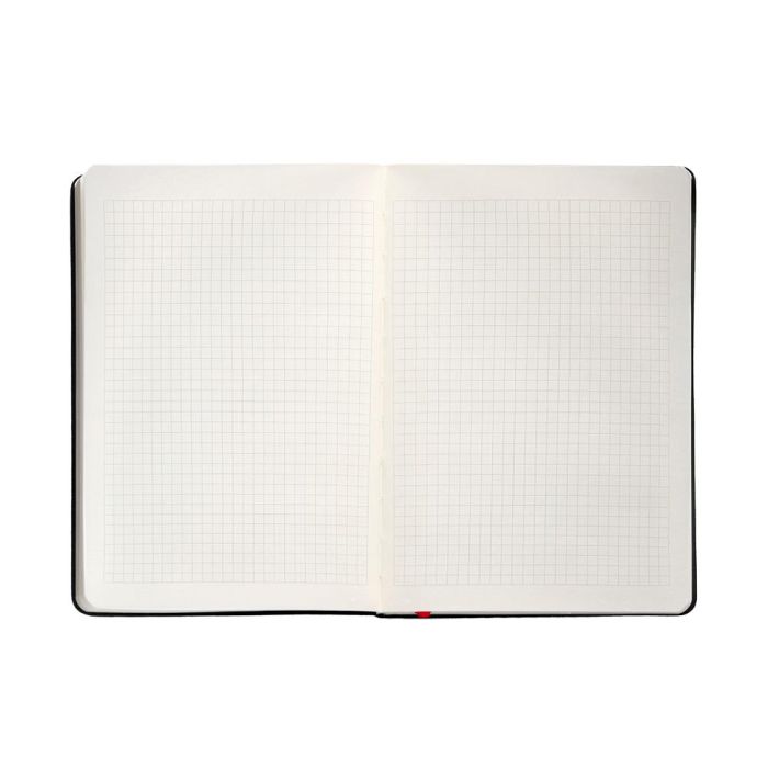 Cuaderno Con Gomilla Antartik Notes Tapa Dura A4 Hojas Cuadricula Negro Y Rojo 100 Hojas 80 gr Fsc 7