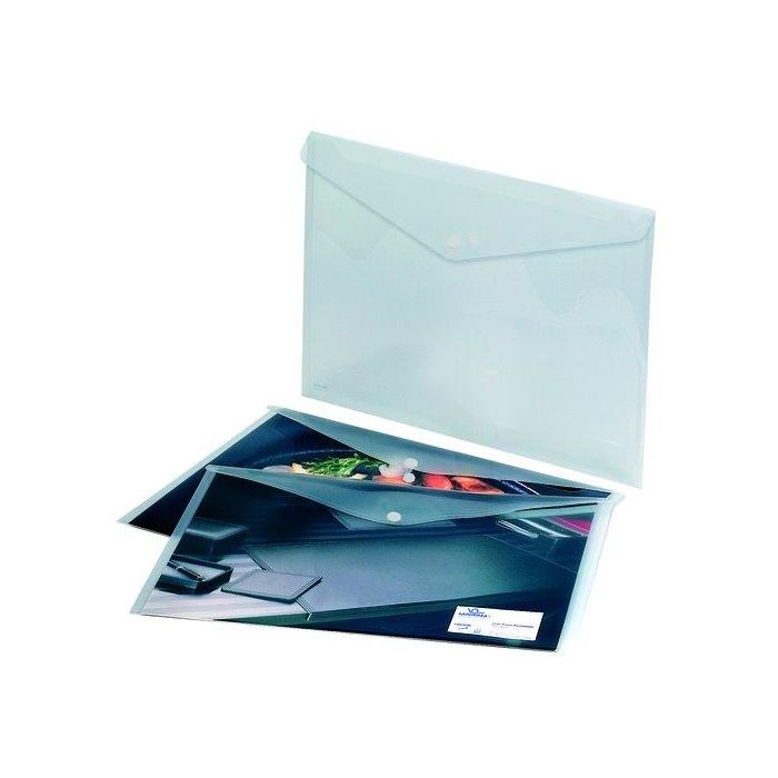 Dosier Sobre Carchivo Pp Velcro A3 Cristal (Set de 10)