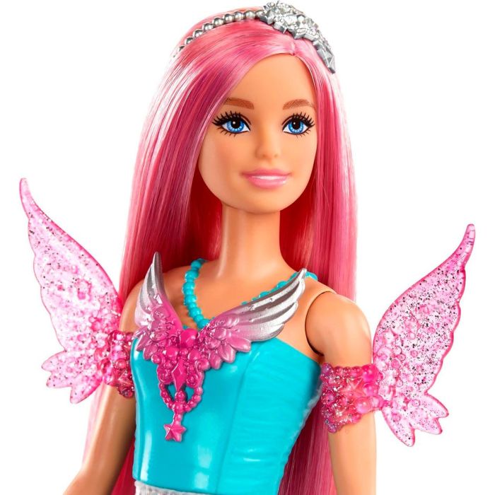Barbie Jcw48 Muñeca Malibu Hada con 2 Mascotas (Mariposa y Gatito con Tutú), Melena Rosa 17.8cm y Accesorios para Peinar 2 Barbie Jcw48 Muñeca Malibu Hada con 2 Mascotas (Mariposa y Gatito con Tutú), Melena Rosa 17.8cm y Accesorios para Peinar 2