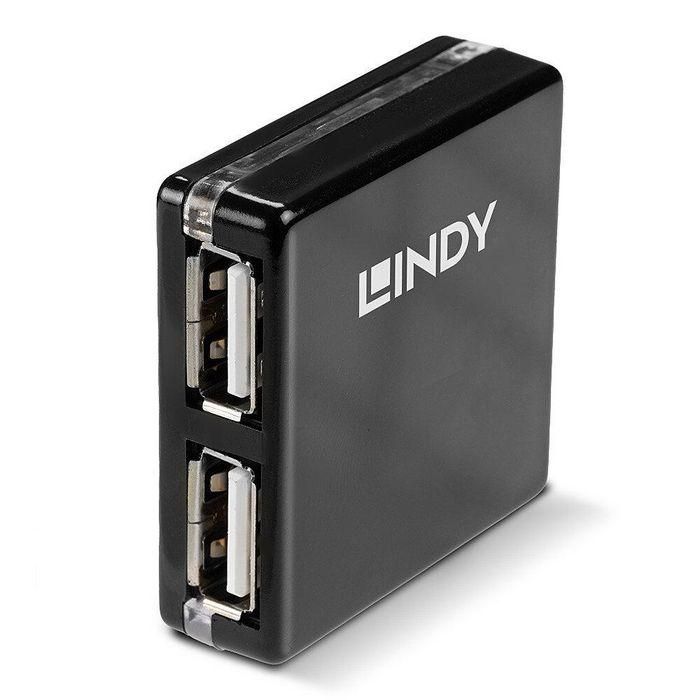 Hub USB LINDY 42742 Negro 4
