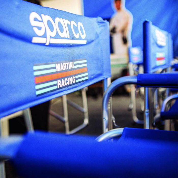 Silla Plegable Sparco Martini Racing Azul 3