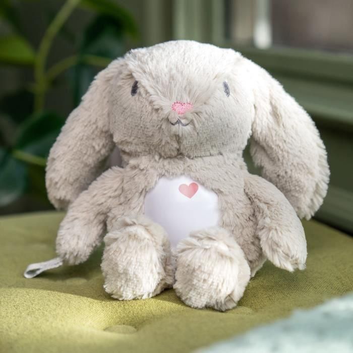 Luz de noche para bebé INGENUITY, conejito de peluche, Sylvie de peluche, responde al llanto del bebé, musical, luminosa, con ruido blanco y clip para chupete 3 Luz de noche para bebé INGENUITY, conejito de peluche, Sylvie de peluche, responde al llanto del bebé, musical, luminosa, con ruido blanco y clip para chupete 3