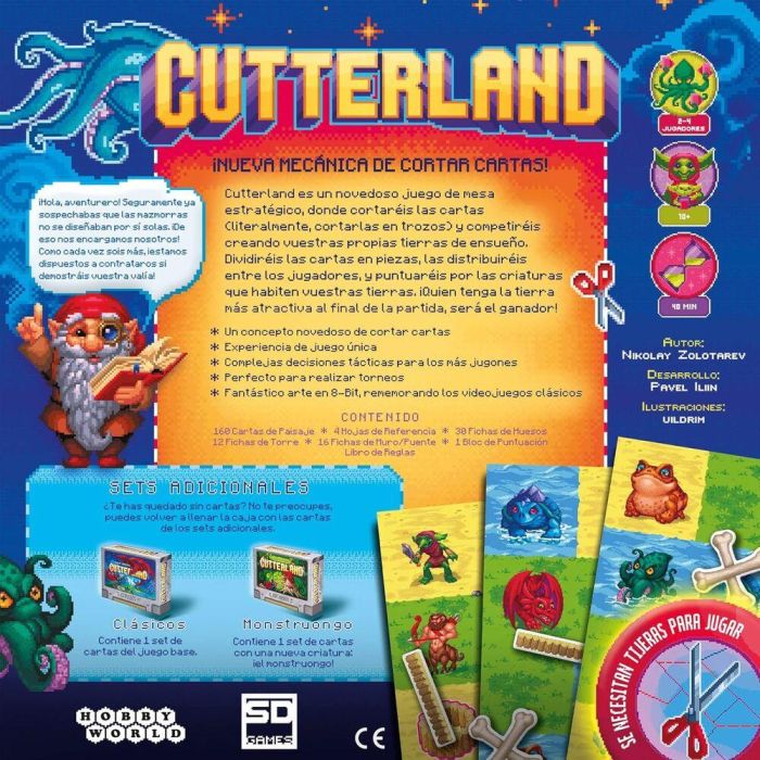 Sd games Juego de Mesa Estratégico Cutterland Pegi 10 - Cortar Cartas, Crear Tierras, 2-4 Jugadores, 40 Minutos 3 Sd games Juego de Mesa Estratégico Cutterland Pegi 10 - Cortar Cartas, Crear Tierras, 2-4 Jugadores, 40 Minutos 3