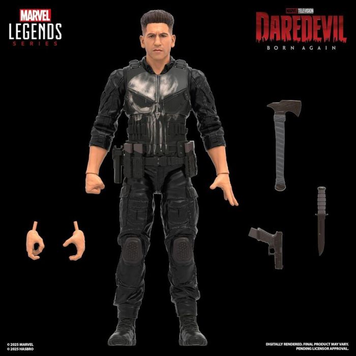 Figura Punisher Born Again Daredevil Marvel Legends 15cm 3