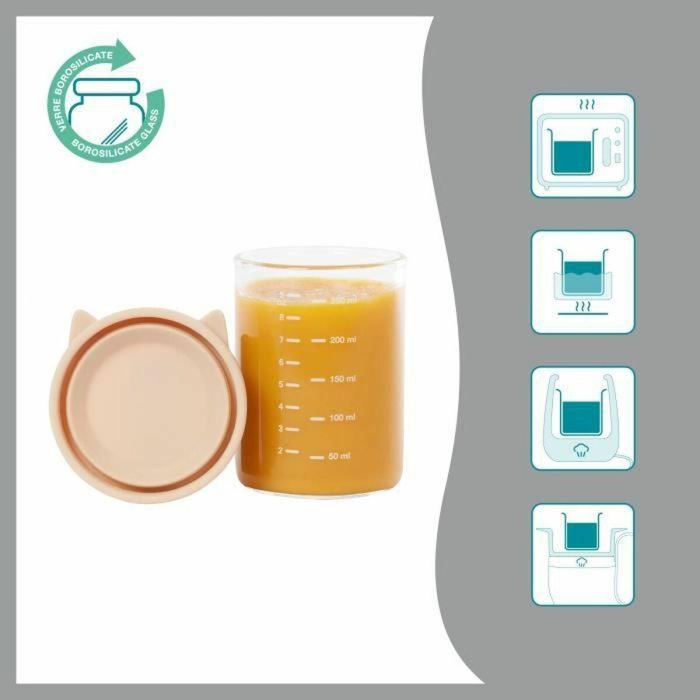 Babymoov BAD3661276177468 Macetas de Conservación de Vidrio de Borosilicato con Graduación - Pack de 6 x 250 ml 3 Babymoov BAD3661276177468 Macetas de Conservación de Vidrio de Borosilicato con Graduación - Pack de 6 x 250 ml 3