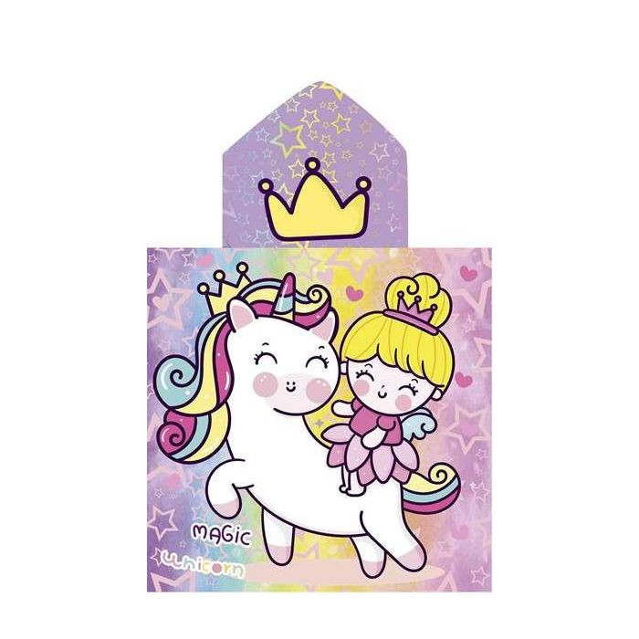 Poncho estampado unicornprins 60x120 cm Poncho estampado unicornprins 60x120 cm