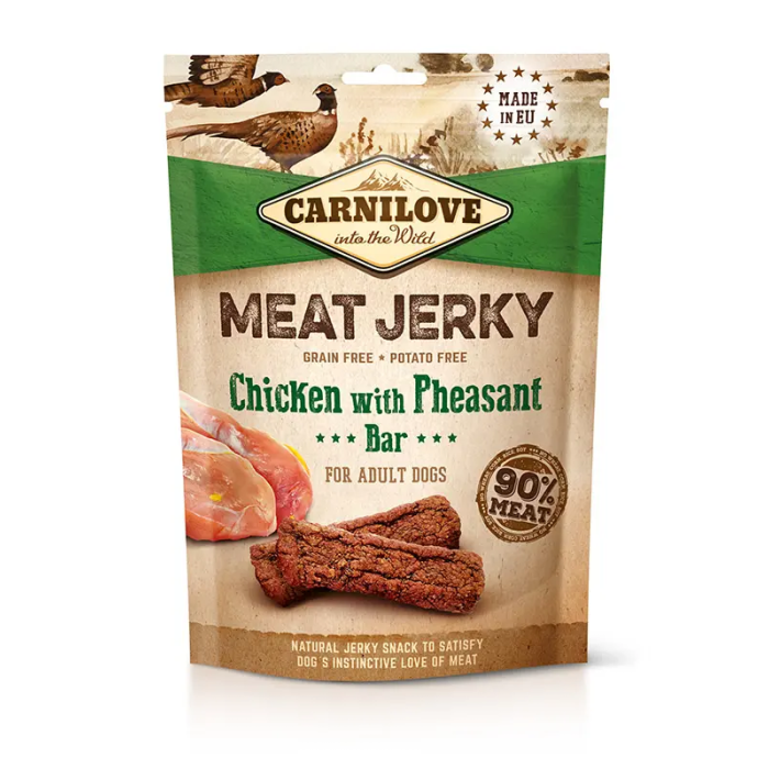 Carnilove Jerky Pollo Y Faisan Barritas 12x100 gr