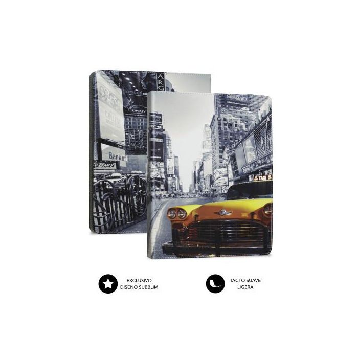 SUBBLIM Funda Tablet Universal TRENDY CASE NY TAXI 10.1" 2