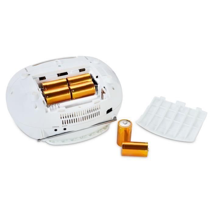 Radio CD - MEDION - FM - 2x2,2W RMS - Blanco 5 Radio CD - MEDION - FM - 2x2,2W RMS - Blanco 5